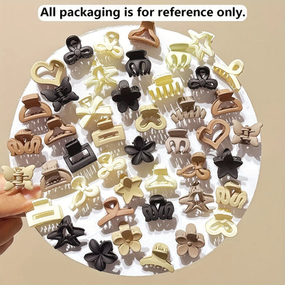5/10/20/30pcs Beige Mixed Pack Small Clips, Cute Girl Accessories - Perfect for Daily Use, Special Occasions, or Travel Gifts Badiee Stylez