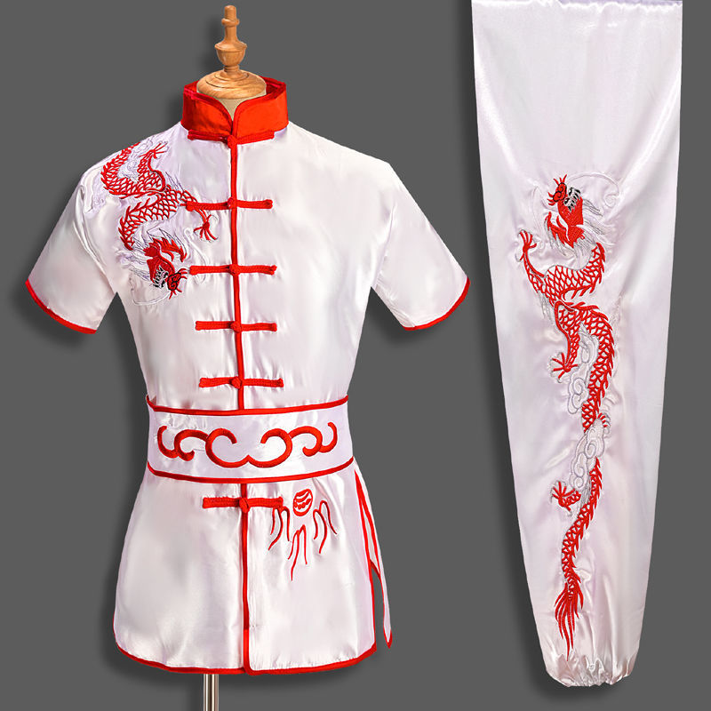Men Women Chinese Traditional Dragon Wushu Uniform Kung Fu Clothing Set Martial Arts Uniform Tai Chi Kleding Taoist Shaolin Badiee Stylez