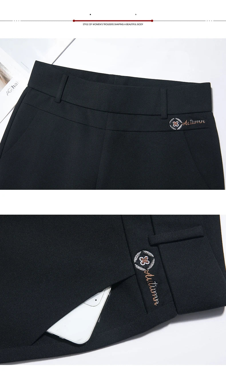 Leggings Women's Autumn and Winter Style High Waist Large Size Tight-fitting High-Elastic Foot Pants Casual Slim Trousers M-6XL