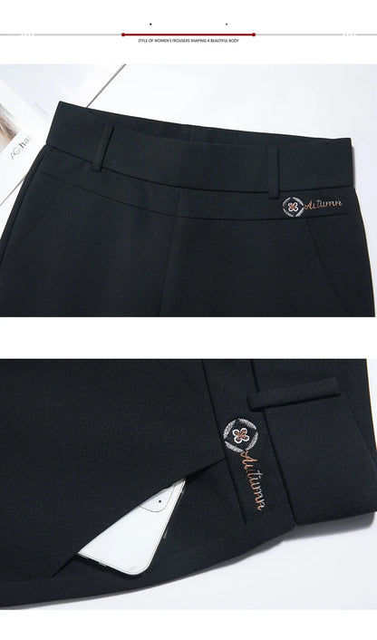 Leggings Women's Autumn and Winter Style High Waist Large Size Tight-fitting High-Elastic Foot Pants Casual Slim Trousers M-6XL