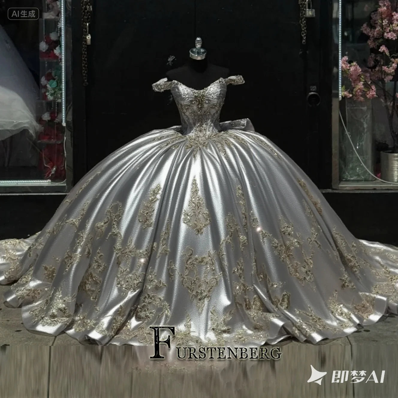 FURSTENBERG Baby Pink 15 Years Quinceneara Dress Bow Bead Cape Formal Party Dress 15 year old quinceanera dresses Customized Badiee Stylez