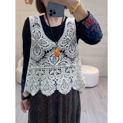Thin T shirt Women Clothing Casual Vintage Streetwear Tops Coat Summer Spring Autumn Sleeveless Harajuku Clothes Women Vest