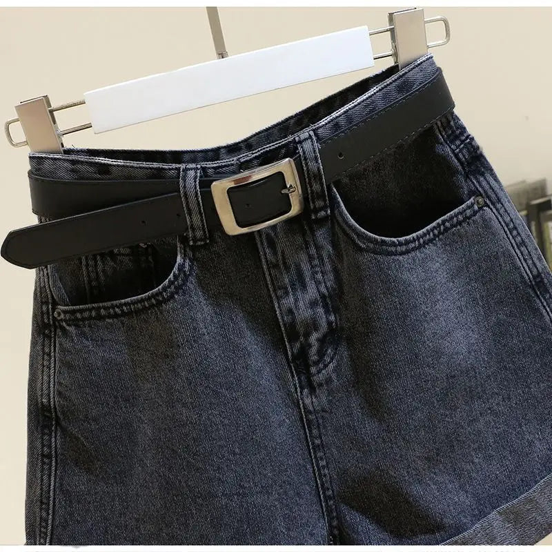 Women's Denim Shorts Summer 2024 New Loose Wide Leg Short Jeans Female Casual Clothes A-line Pants for Women