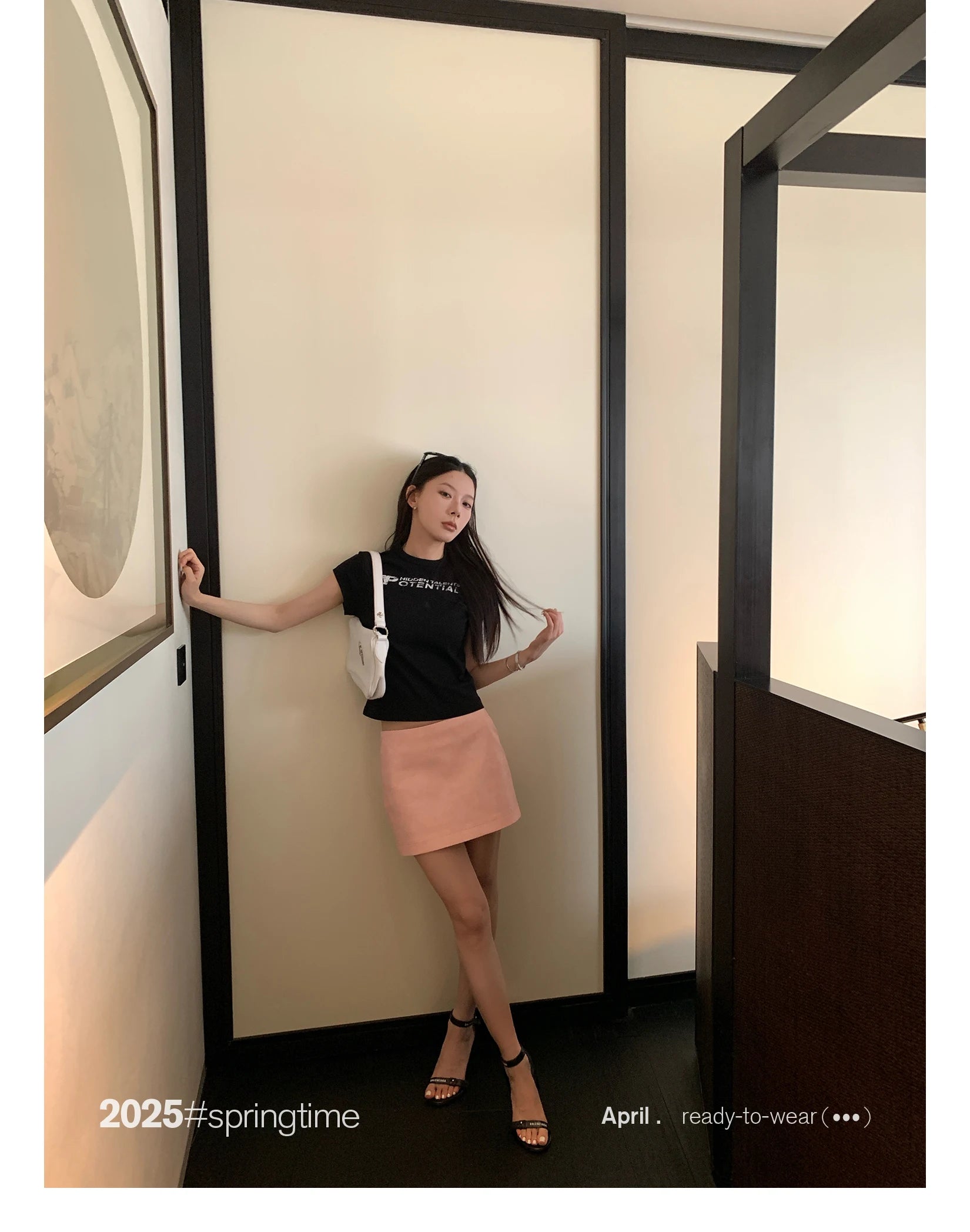 Lautaro Spring Summer Pink Soft Pu Leather Mini Skirt Women with Low Waist Short Luxury Chic A Line Clothes Korean Fashion 2025