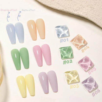 1-16pcs PSK Afternoon Sweetheart Gel Nail Polish Yellow Nails Macaron Sweetheart Color Series Whitening Nail Art Nail Supplies wuhoutianxin1-6