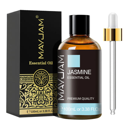 MAYJAM 1PCS 100ML Essential Oil with Dropper Sandalwood Lavender Eucalyptus Vanilla Aroma Oil For Humidifier Scent Candle Burner - Badiee Stylez