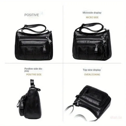 2024 New Middle-aged WOMEN'S Bag, Lightweight, Multi-layered, Large-capacity MOTHER'S Bag, Crossbody Bag, Elderly Bag, Shoulder