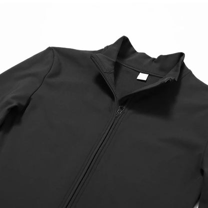 Warm Thin Fleece Jumpsuits Women's Tracksuit Winter One-Piece Sports Suit Black Fitness Jumpsuit Long Sleeves Workout Bodysuit Badiee Stylez