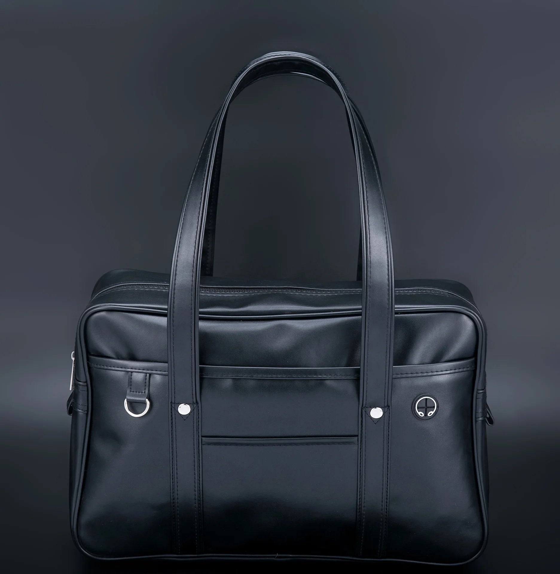 Japanese two-dimensional student JK uniform bag girl PU schoolbag COS wear-resistant waterproof one-shoulder Messenger handbag black