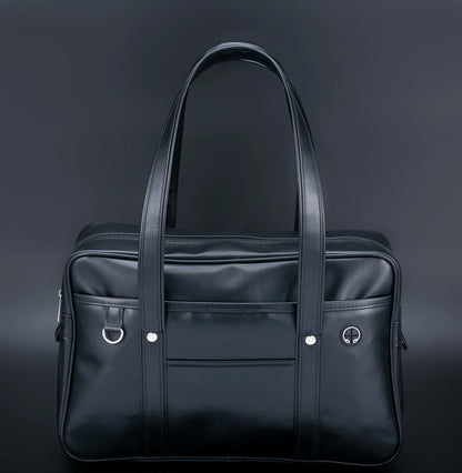 Japanese two-dimensional student JK uniform bag girl PU schoolbag COS wear-resistant waterproof one-shoulder Messenger handbag black