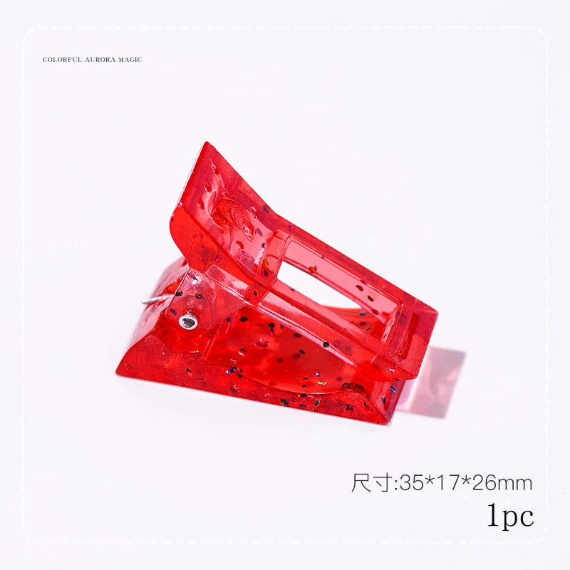 Acrylic Nail Clip Transparent Gel Quick Building Nail Tips Clips Fingernail Extension UV Clamps Manicuring Art Builder Tools Set Q42201-1