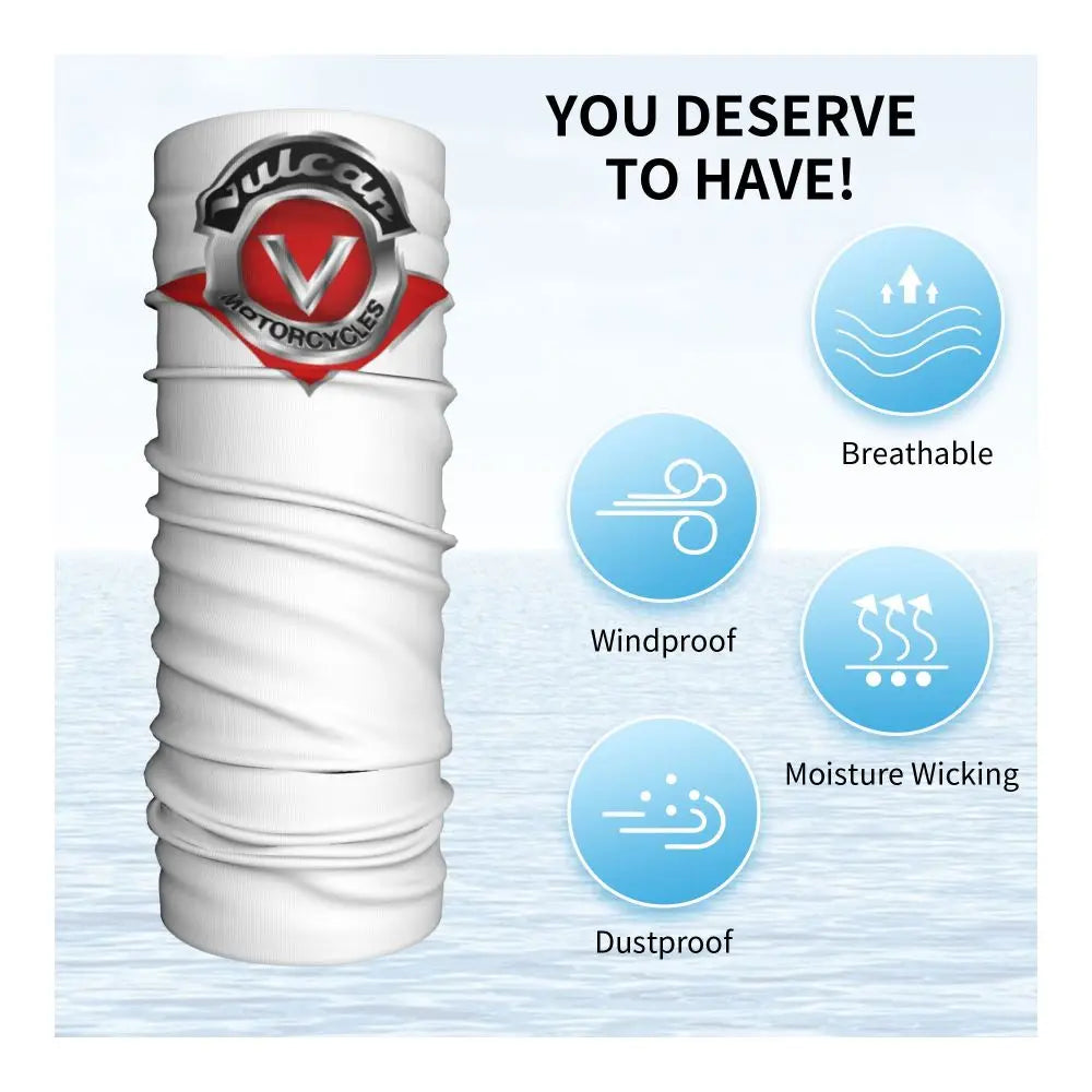 Vulcan Motorcycle Modren Bandana Neck Cover Printed Wrap Scarf Multi-use Headwear Outdoor Sports Unisex Adult Washable