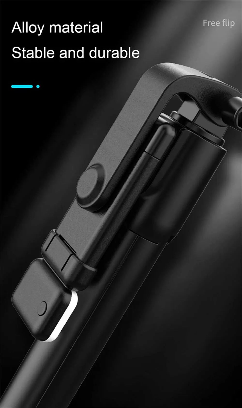 Portable Bluetooth Selfie Stick Tripod Holder with Remote Shutter Fill Light Extendable Wireless Remote Retractable Phone Stand Badiee Stylez