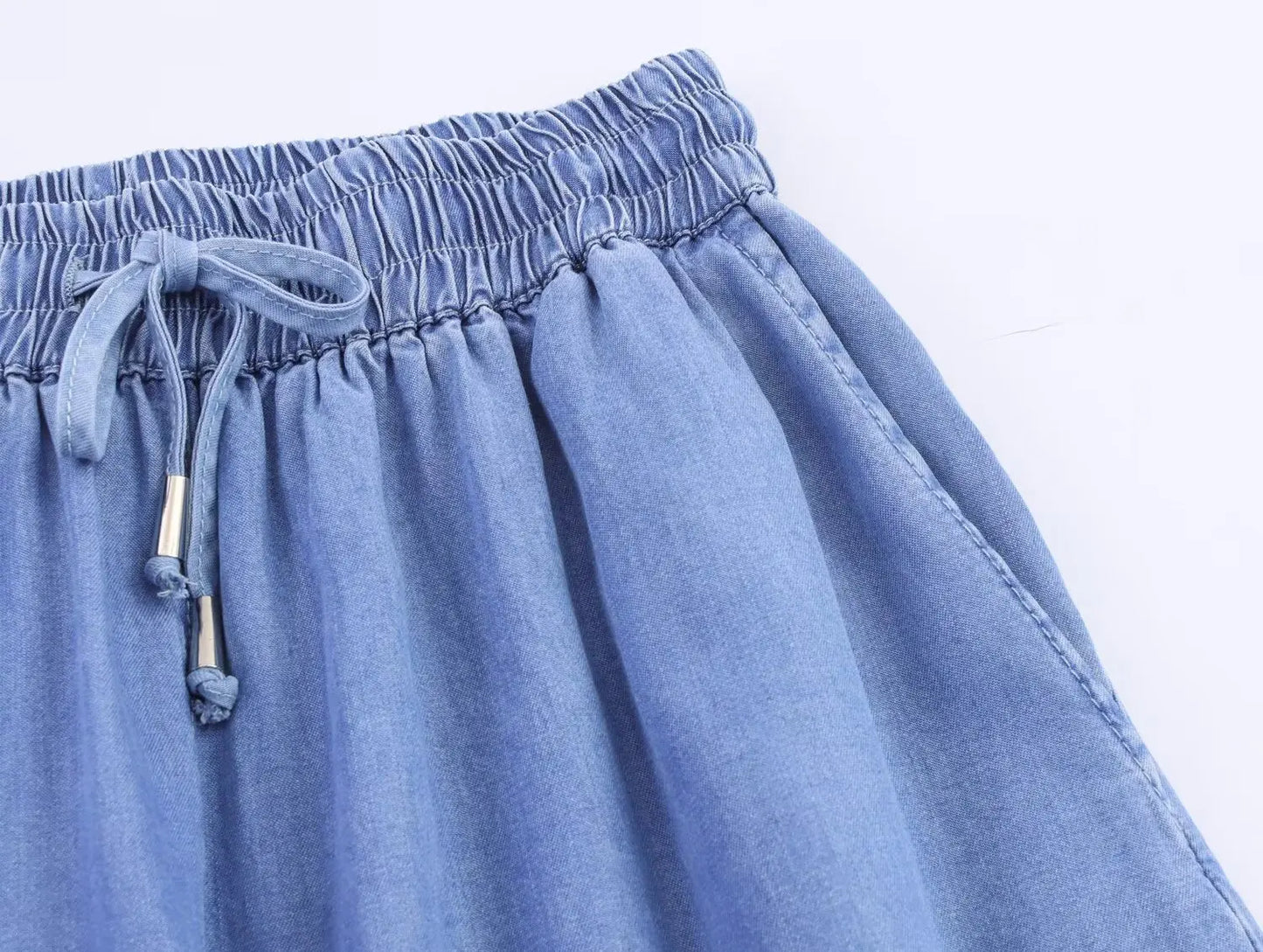 HH Women Solid Pant Sets Short Sleeves Bow Single-breasted Turn-Down Collar Shirts+Autumn Elastic Waist Pockets Wide Leg Pants Badiee Stylez