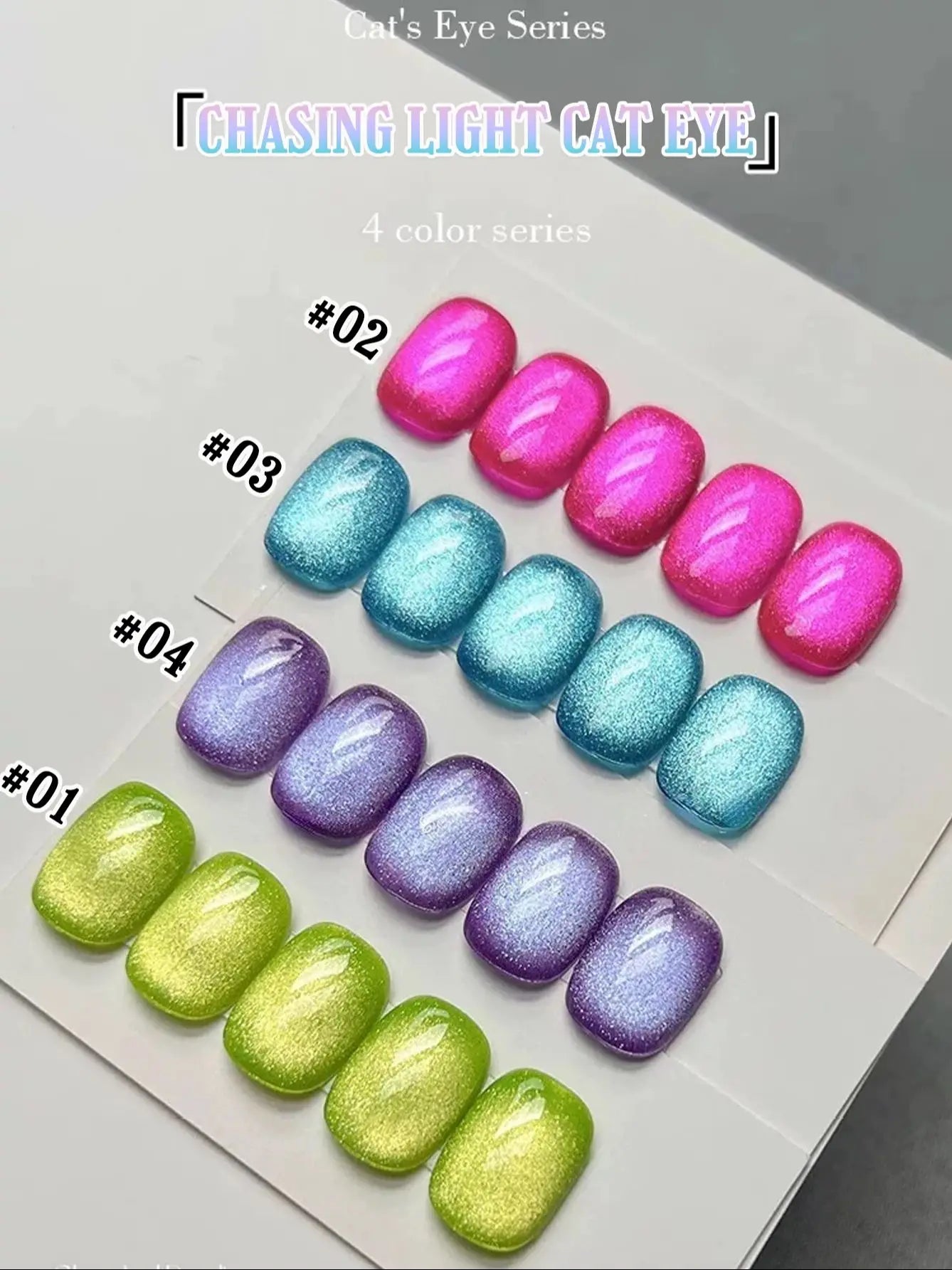1-3pcs PSK 2025 New Whitening Purple Glass Beads Starry Crystal Nail Art Purple Glass Bead Cat Eye Gel Nail Polish Nail Supplies moerben1-4