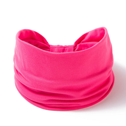 Wide -Side Elastic Band Woman Yoga Hairbands Solid Color sports Hair Band tie Bandanas Fashion Headband Headwear Turbans Ff258-11 rose red