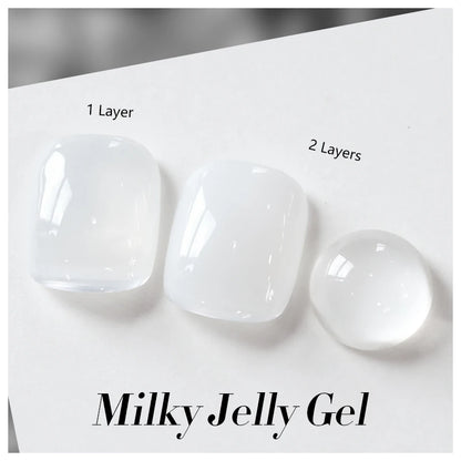 BORN PRETTY 10ml Milky Jelly White Gel Nail Polish Translucent Semi Permanent Soak Off UV LED Gel Varnish Manicure Nail Art