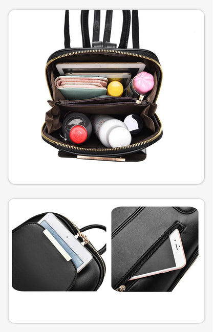 Fashion Sequined Backpack For Women Brand Leather Backpack Female Shoulder Bags Large Capacity Travel Bagpack Women Mochila