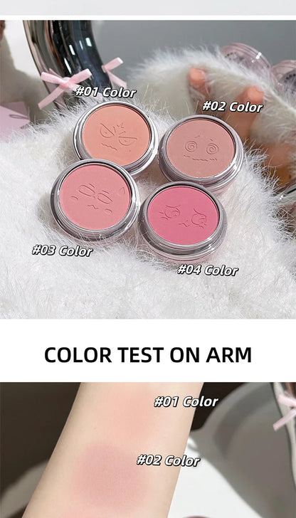 No-Mischief Blush - Multi-functional Solid Makeup Egg for Low-Saturation Gray-Pink Tint with Flawless Finish