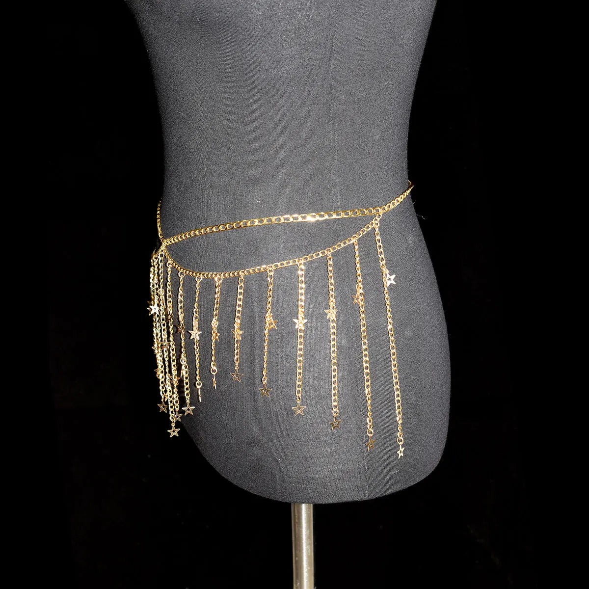 Festival Women's Metal Body Jewelry Sexy Fashion Belly Chain Tzitzit  Stars Waist Chain Birthday Party Daily Wear Accessories Badiee Stylez