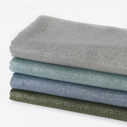 Lastest Brand Design Scarf Shiny Solid Color Shawls Rayon Fabric Gold Silk Silver Wire Head Shawl Fringe Hijab For Women