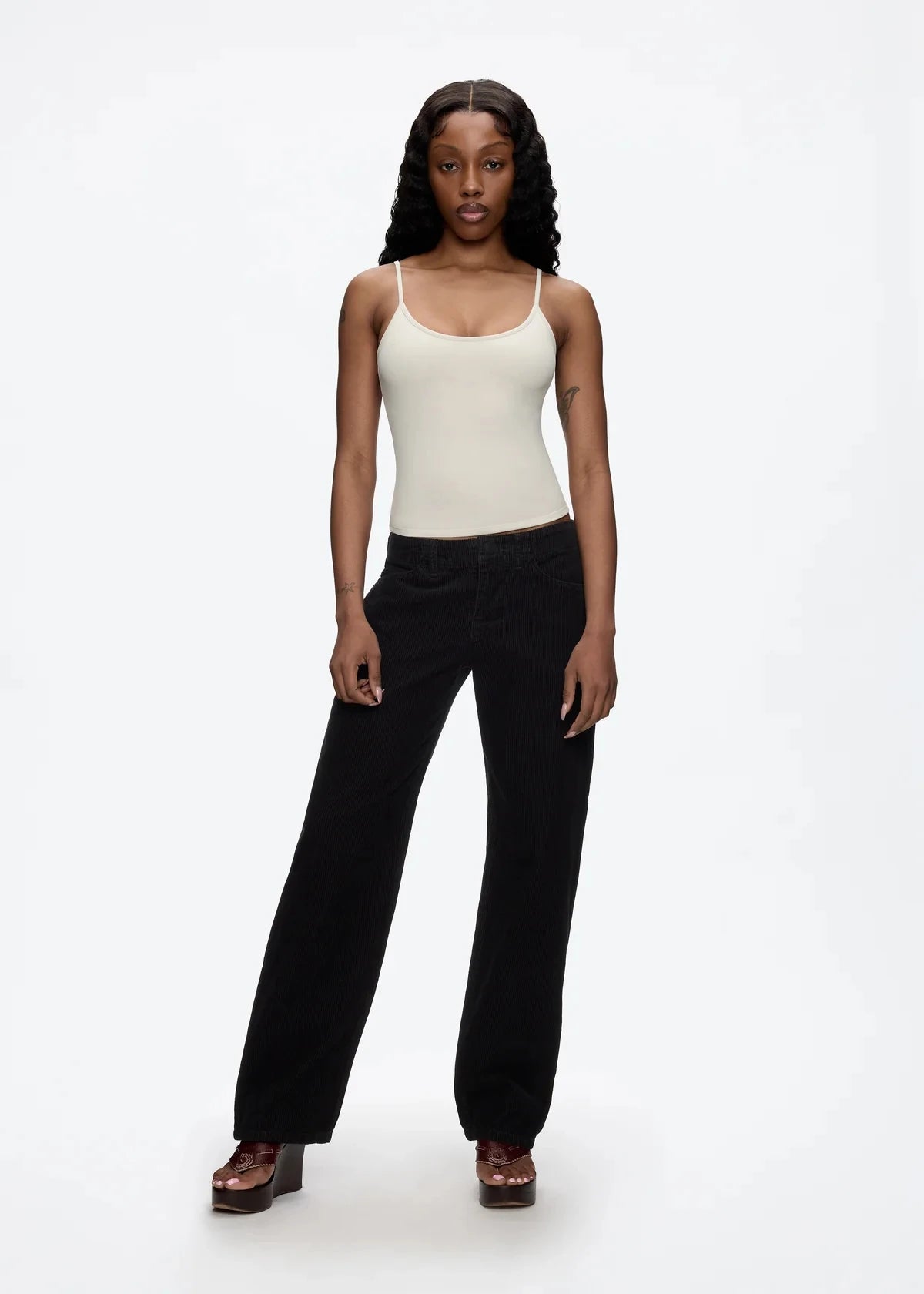 Tank Baby Blue Women's Summer Camisole Soy Color Fog Gray New Color Custom Dyed Tight Bottoming Shirt Slim Fit Top