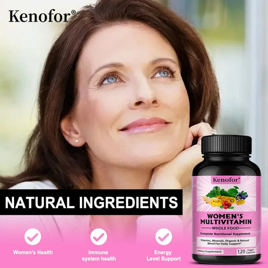 Womens Multivitamin - Energy & Immune Health Support with Vitamins A, B12, C, D, Zinc & Biotin, Multivitamin for Women