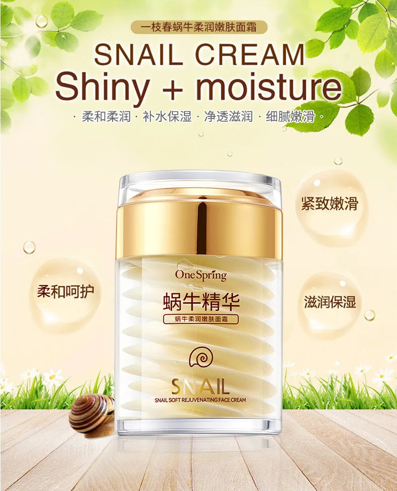 Snail Collagen Face Cream Whitening Moisture Anti Aging Facial Firming Cream Anti Wrinkles Eye Bags Korean Skin Care Product 60g