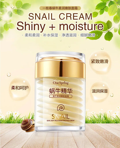 Snail Collagen Face Cream Whitening Moisture Anti Aging Facial Firming Cream Anti Wrinkles Eye Bags Korean Skin Care Product 60g