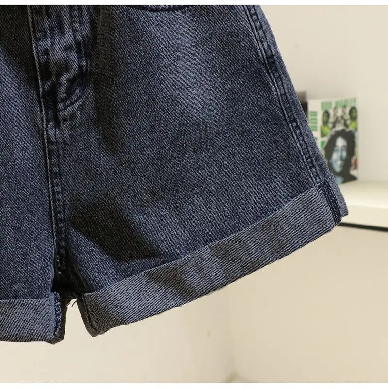 Women's Denim Shorts Summer 2024 New Loose Wide Leg Short Jeans Female Casual Clothes A-line Pants for Women