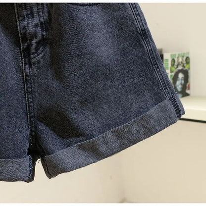 Women's Denim Shorts Summer 2024 New Loose Wide Leg Short Jeans Female Casual Clothes A-line Pants for Women