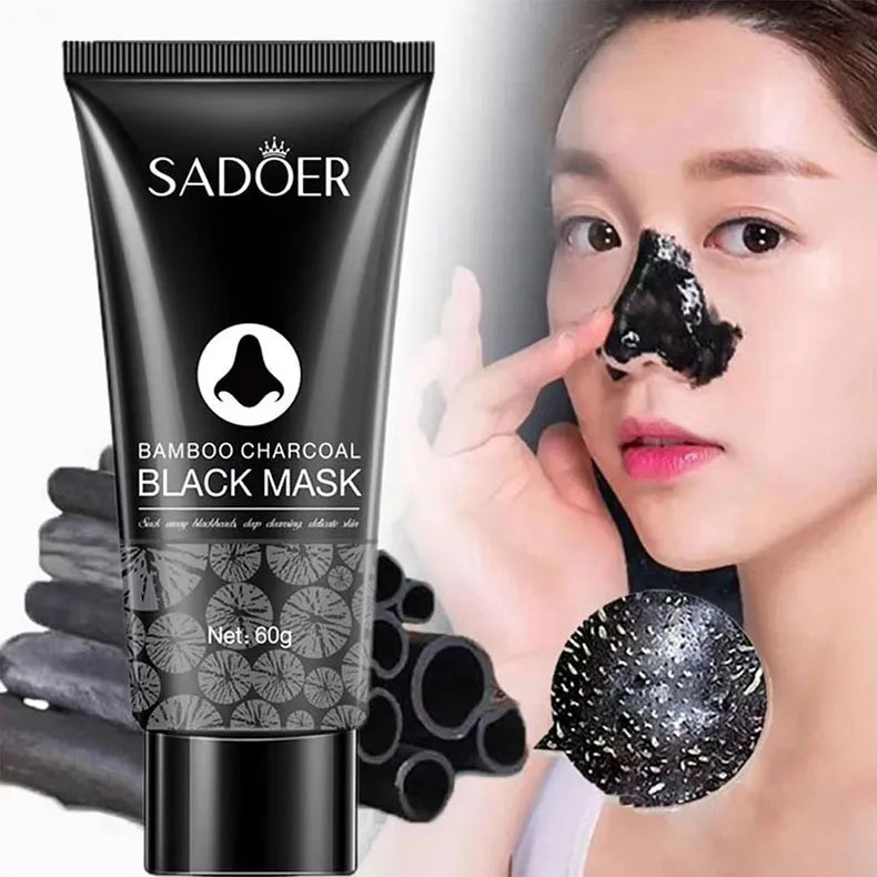 Blackhead Remover Mask Bamboo Charcoal Shrink Pores Acne Black Head Removal Cream Nose Cleansing Black Peel Off Masks Skin Care