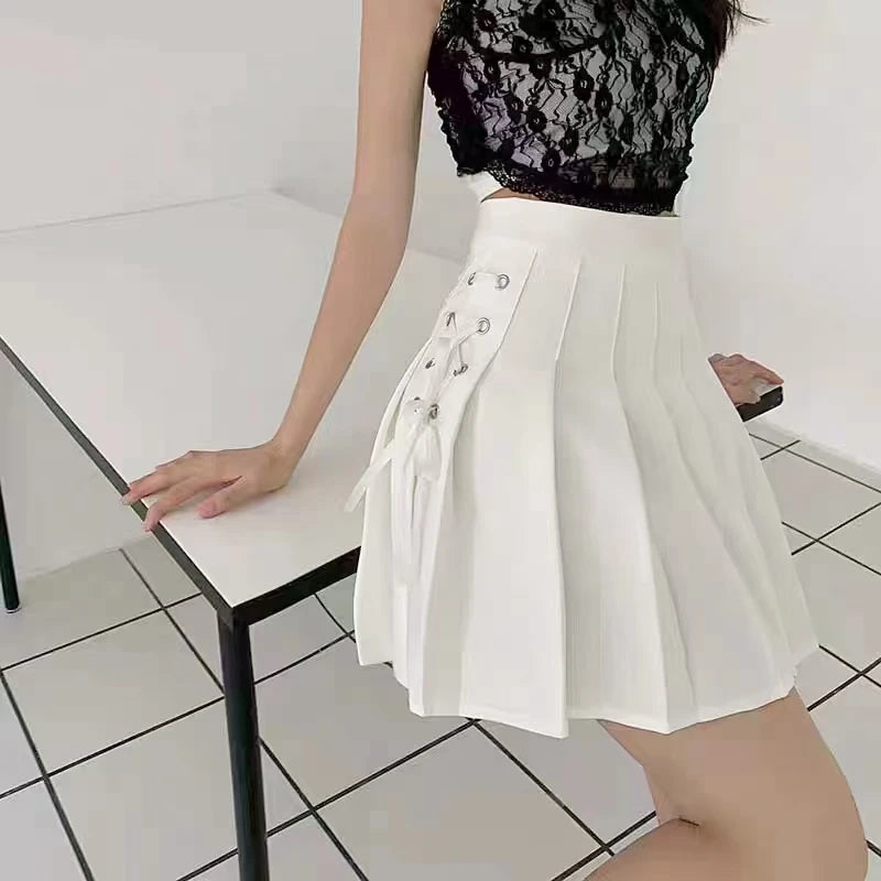 Fashion Clothes Women's College Style Short Skirt Versatile Chic Pleated Skirt High Waist Female Student Small Fresh Mini Skirt Badiee Stylez