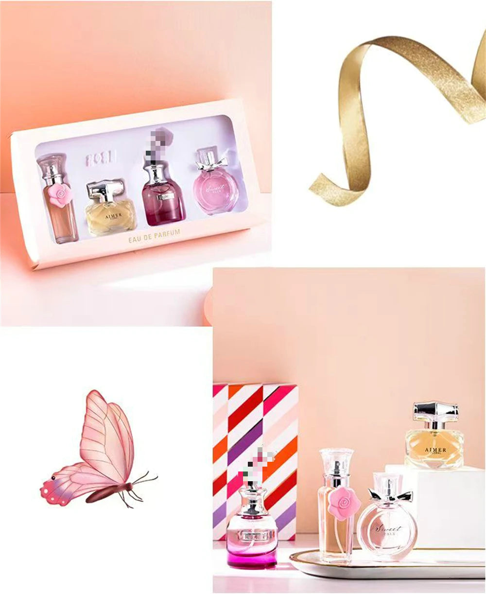 Classic Brand Perfume Women Eau de Parfum Femme 100ml Club De Nuit Perfumes Feminino Gift Box 4Pcs Set Floral Fruity Scent Spray Badiee Stylez