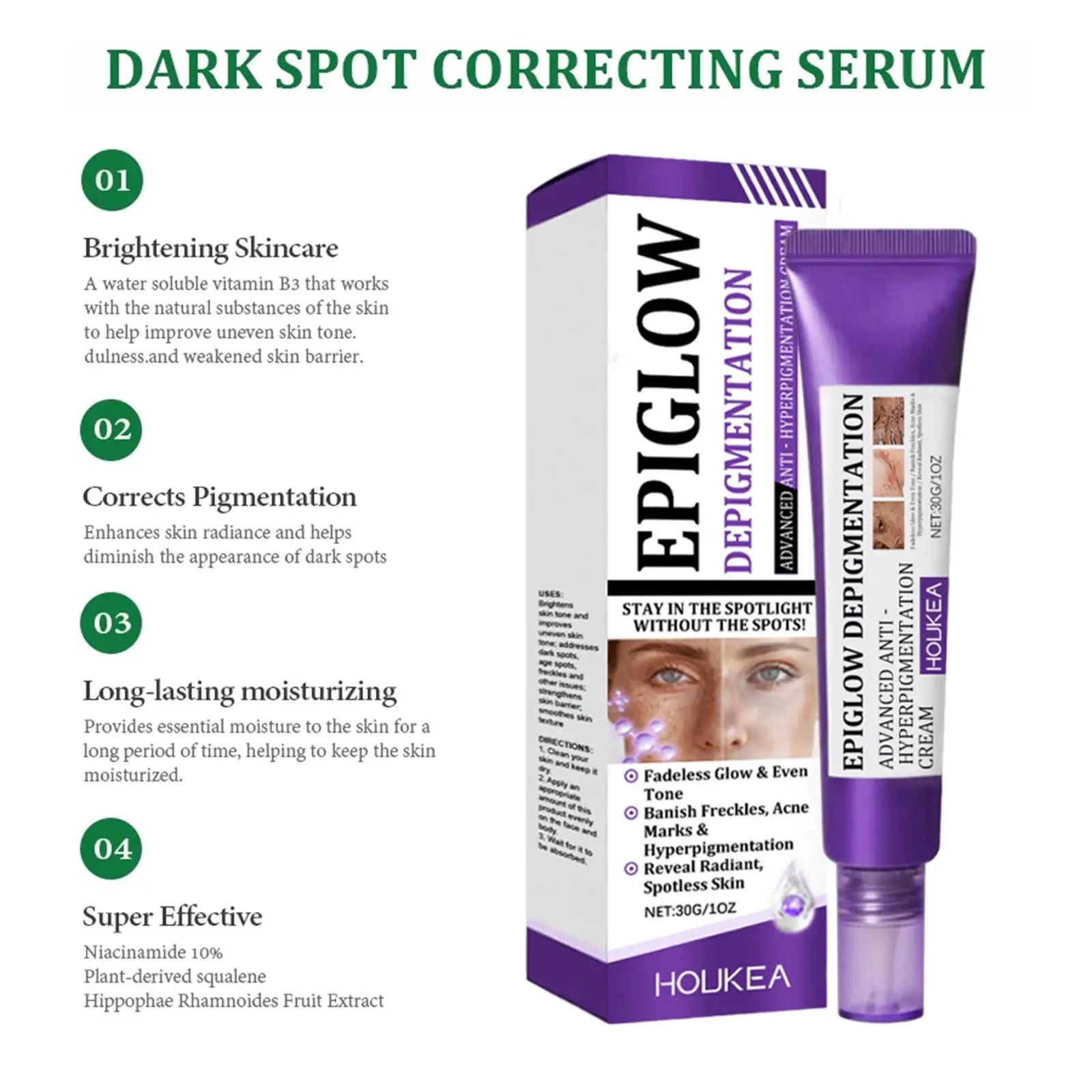 Whitening Freckle Cream Melasma Dark Spots Pigmentation Removal Product Fade Stain Melanin Fast Repair Brighten Korean Skin Care
