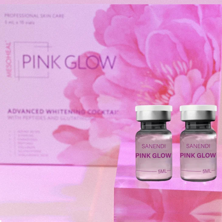 Korean Pink Glow Liquid Peptide Dr.Pen Serum for Facial Nicotinamide Booster Brightening Fine Line 10vials*5ML