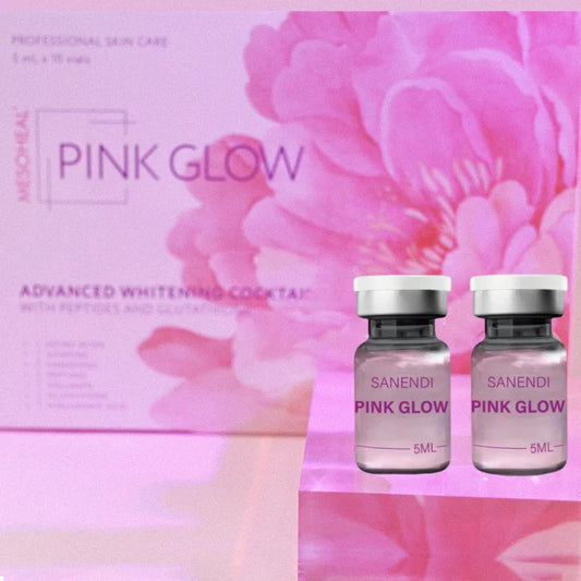 Korean Pink Glow Liquid Peptide Dr.Pen Serum for Facial Nicotinamide Booster Brightening Fine Line 10vials*5ML