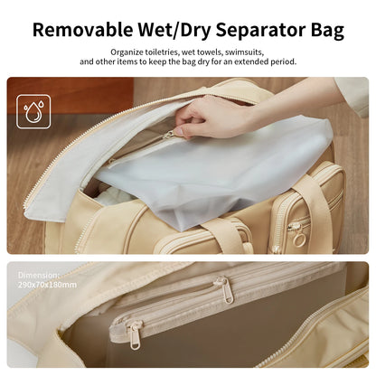 AJI Women Travel Bag Nylon Handheld Travel Bag Carry On Luggage Bag Large Capacity Weekender Gym Sport Holdall Overnight Bag