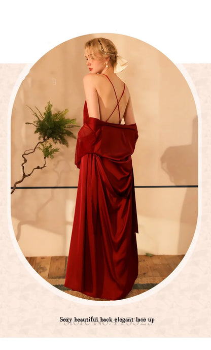Wedding Bride Robe Set Women Sexy Lace Patchwork Nightgown Long Kimono Bath Gown Loose Suspender Nightdress Intimate Lingerie