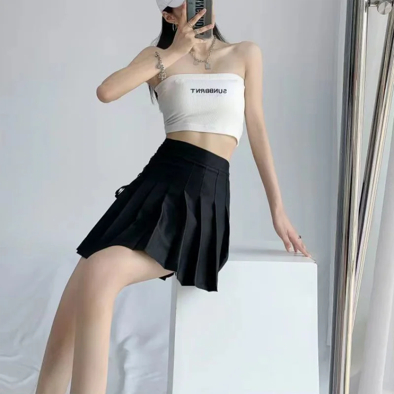 Fashion Clothes Women's College Style Short Skirt Versatile Chic Pleated Skirt High Waist Female Student Small Fresh Mini Skirt Badiee Stylez
