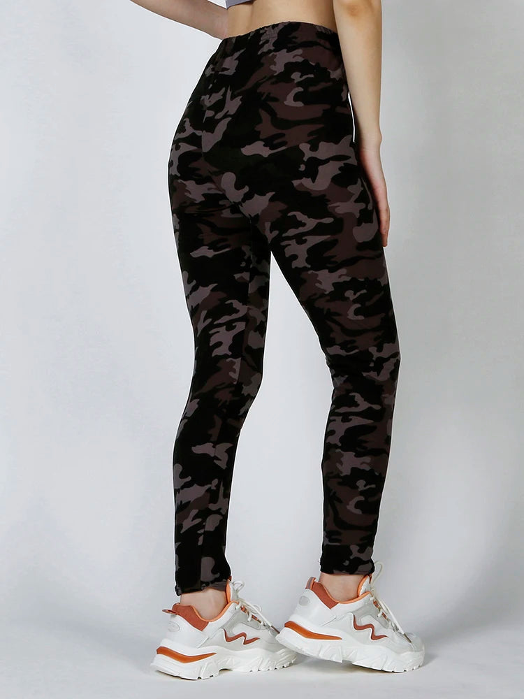 Women Fashion Camouflage Leggings Sexy Print Femme Push Up Pants Casual Camo Sport Workout Fitness Legging