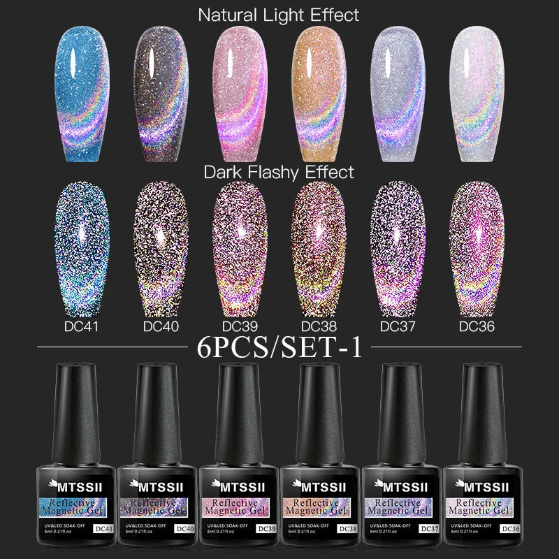 10PCS/Set Gel Nail Polish Set 125 Colors Glitter Semi Permanent Hybrid Gel Varnishes Base Top Coat Soak Off UV LED Nail Art Gel