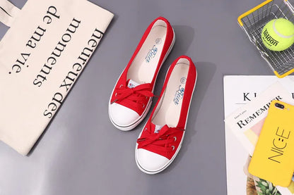 Canvas Small White Shallow Cut Summer Flat Sport Casual Ladies Soft Sneakers Platform Zapatillas De Mujer Tenis Women Luxury