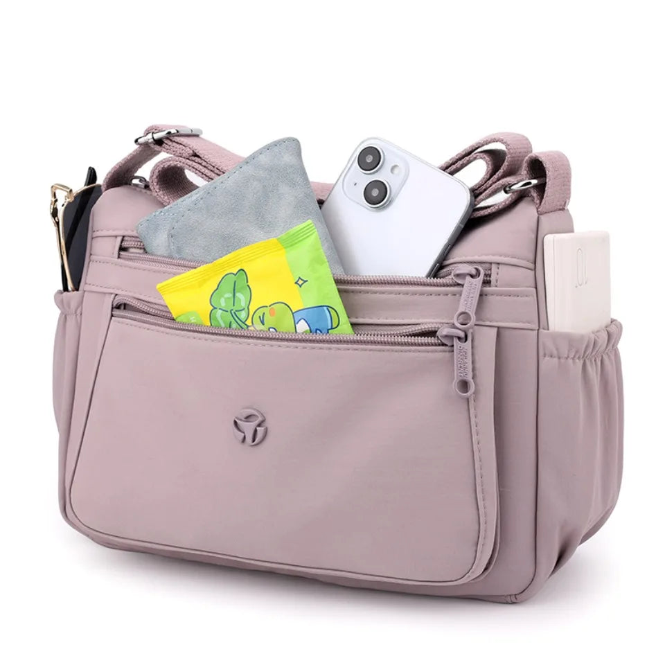 Just Hold A Lot Waterproof Nylon Shoulder Crossbody Bags for Women Messenger Travel Daily Use Bags Suitable for Mothers Shopping