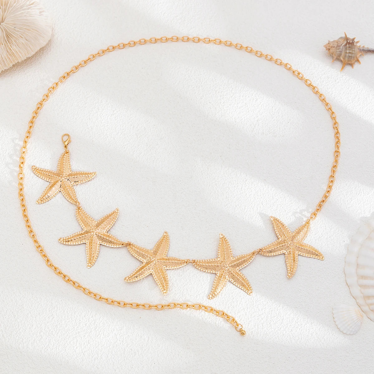 Ingemark Vintage Metal Star Starfish Waist Belly Belt Chain for Women 2025 New Fashion Boho Summer Beach Bikini Body Jewelry New