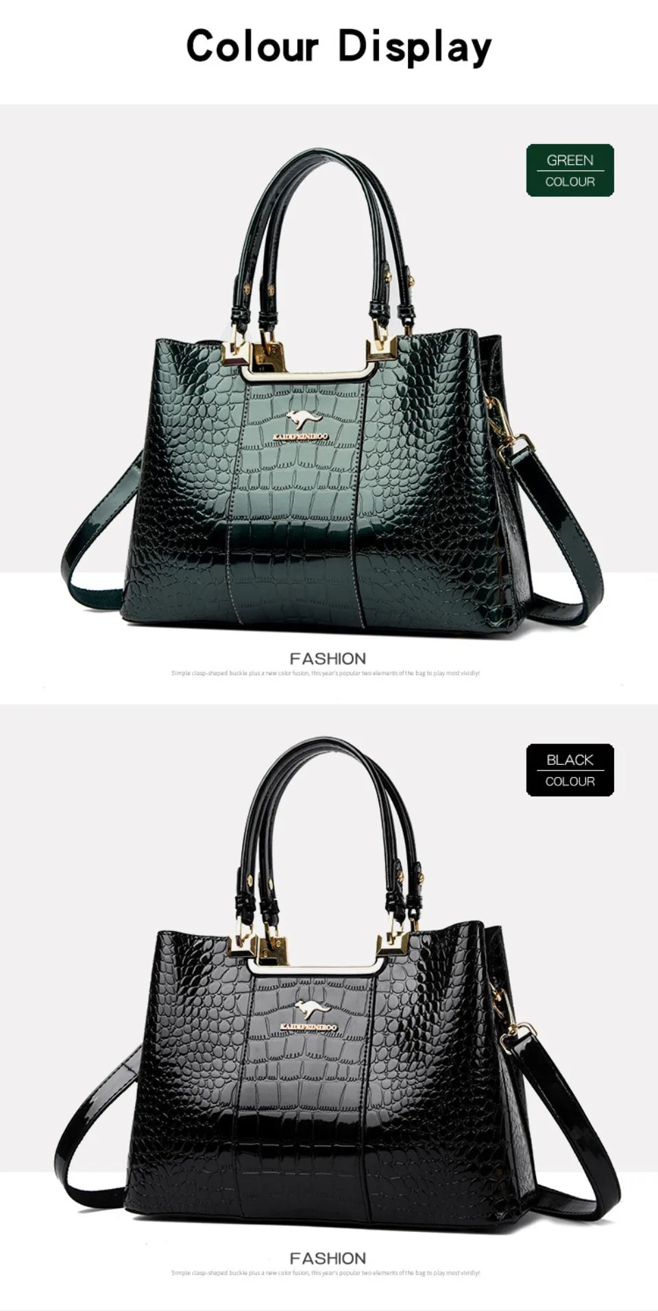 Three Layers Women Shoulder Bags Luxury Designer High Quality Patent Leather Messenger Casual Tote Bag Large Capacity Hand bags