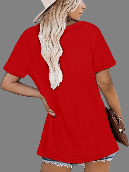 Plus Size Spiritually Themed T shirt Showcasing Simple Cross and Heart Motif for Faith based Fashion