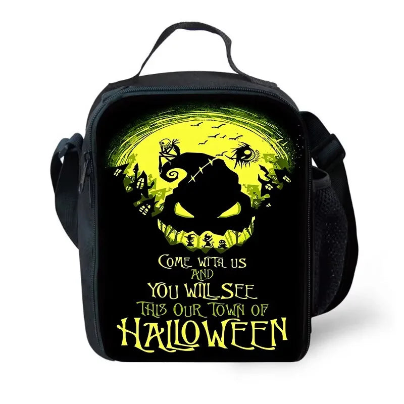 The Nightmare Before Christmas Child School Backpack with Lunch Bags ,Pencil Bags ,School Bags for Boys Girls Best Gift XHOO1-KB-079-A3