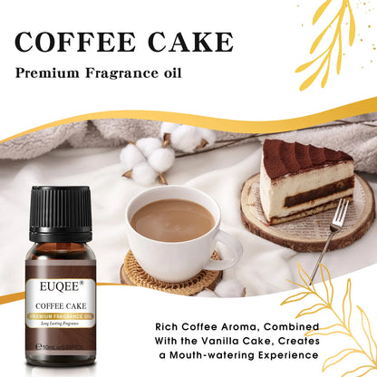 EUQEE 10ML Men's Fragrance Oil For Car Diffuser,Making Candle Leather Forest Pine Coffee Cake Cedarwood Bay Rum 1pcs/3pcs/6pcs - Badiee Stylez