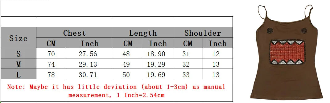 y2k girl summer retro ironing round neck short-sleeved T-shirt sleeveless suspender vest vest funny vintage Tama Jun ironing top